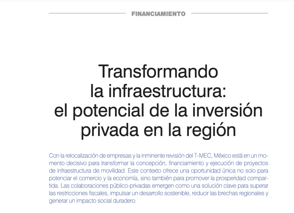 Revista IC Ingeniería Civil: Transformando la infraestructura, el potencial de la inversión privada en la región